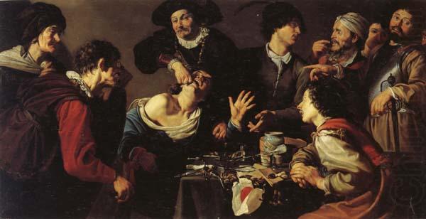 Theodoor Rombouts The Tooth-puller china oil painting image